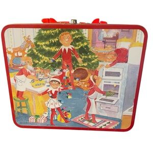 Elf on the Shelf Metal Tin Lunch Box
with 48pc Christmas Jigsaw Puzzle